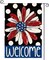 Patriotic 4th of July Garden Flag 12x18 Inch Double Sided Outside, Floral Welcome Daisy Polka Dots Yard Outdoor Decoration